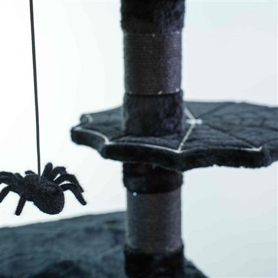 ต้นไม้แมวสมัยใหม่สีดำ