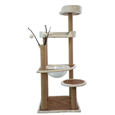 ต้นไม้แมวทันสมัยพร้อมเปลญวน